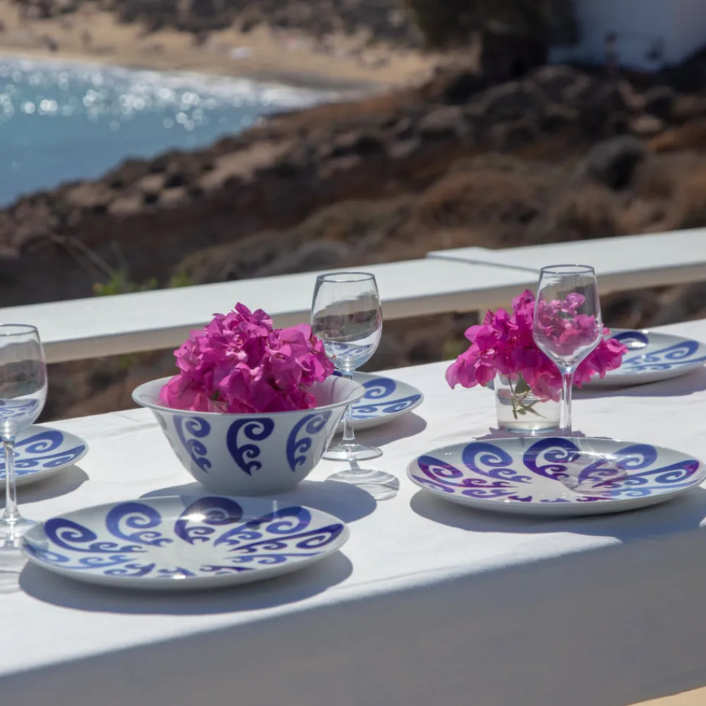 Themis Z Dinnerware|Athenee Two Tone Blue Peacock Dinner Plate