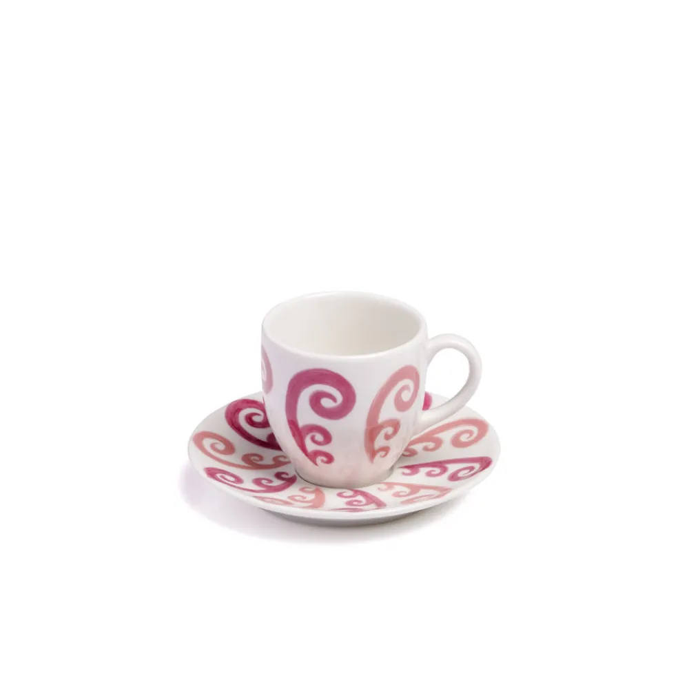 Themis Z Dinnerware|Athenee Two Tone Pink Peacock Espresso Cup