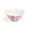Themis Z Dinnerware|Athenee Two Tone Pink Peacock Salad Bowl