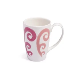 Themis Z Dinnerware|Athenee Two Tone Pink Peacock Mug