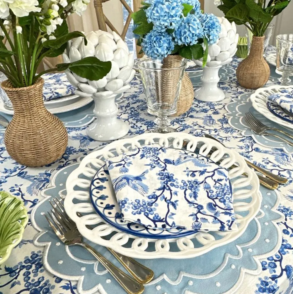 Flying Sheep Country Place Settings & Linens|Ava Placemat - Blue, Set of 4