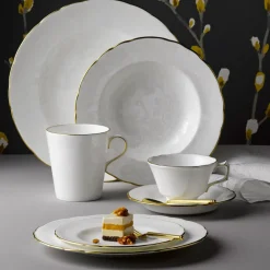 Royal Crown Derby Dinnerware|Aves Dinnerware in Pearl
