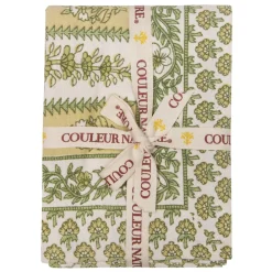 Couleur Nature Place Settings & Linens|Avignon Tea Towels Pistache, Set of 3