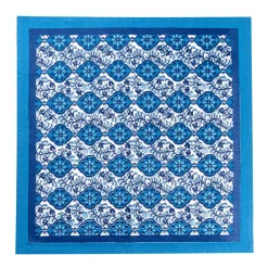 Couleur Nature Place Settings & Linens|Azulejo Blue Napkins, Set of 6