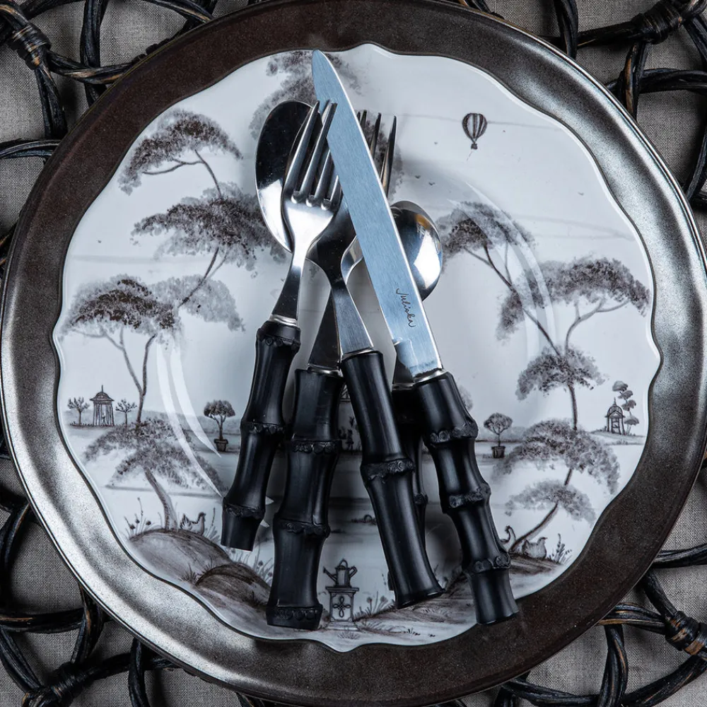 Juliska Flatware|Bamboo Black Flatware