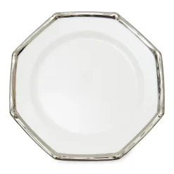 Este Ceramiche Dinnerware|Bamboo Charger Plates in Platinum, Set of 6