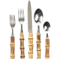 Juliska Flatware|Bamboo 20-Piece Place Setting in Natural