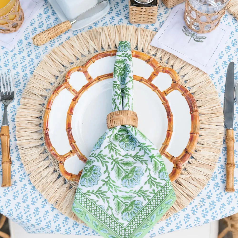 Two's Company Dinnerware|Bamboo Touch Salad / Dessert Plate, Set of 4