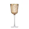 Kim Seybert Glassware|Bamboo Wine Glass in Gold, Set of 4