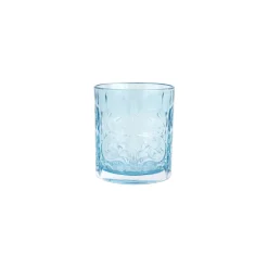 VIETRI Glassware|Barocco Light Blue Double Old Fashioned
