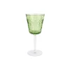 VIETRI Glassware|Barocco Mint Green Wine Glass