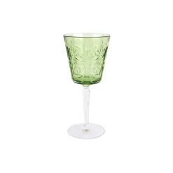 VIETRI Glassware|Barocco Mint Green Wine Glass