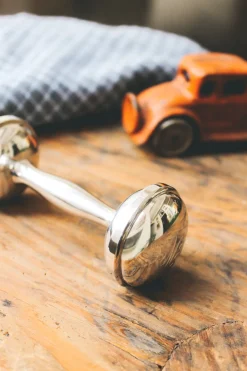 Salisbury Home|Monogram|Beaded Dumbbell Rattle