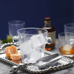 Mariposa Dinnerware|Beaded Medium Service Tray