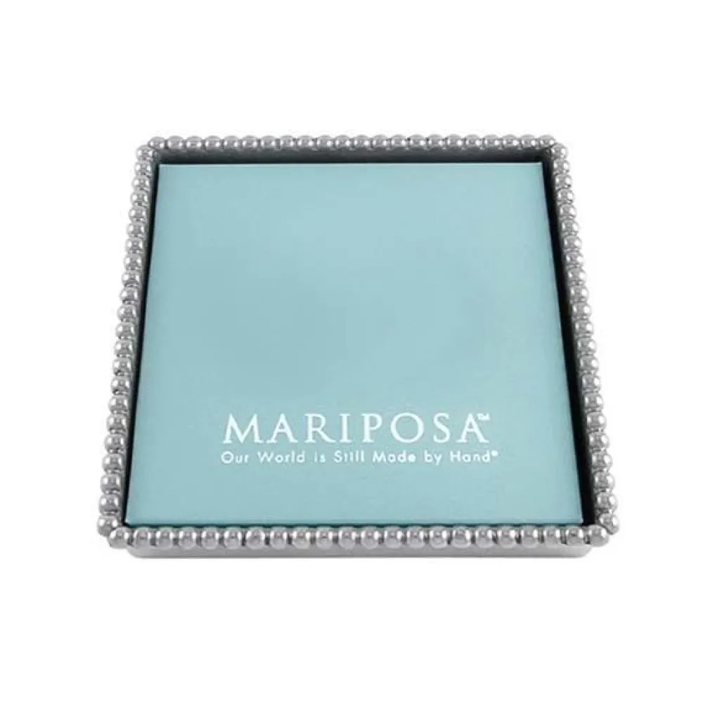 Mariposa Place Settings & Linens|Beaded Napkin Box with Insert