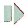 Cabana Place Settings & Linens|Beatrice Napkins in Mint, Set of 2