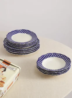 Maison Madison Dinnerware|Beatrix Set with Pasta Bowl, Set of 12