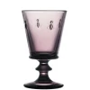 La Rochere Glassware|Bee Wine Glass in Eggplant, Set of 6