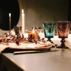 La Rochere Glassware|Bee Wine Glass in Eggplant, Set of 6