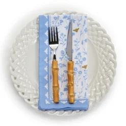 Two's Company Place Settings & Linens|Bees and Blooms Cloth Napkins