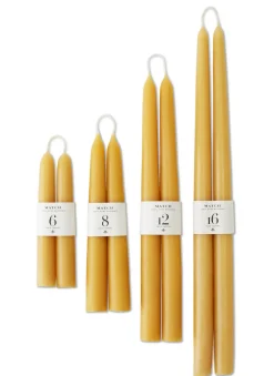 Match Candles|Beeswax Tapers, Set of 2