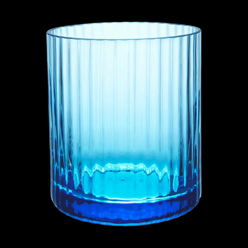 Match Glassware|Bembo Rocks Glass, Pleat Set of 2