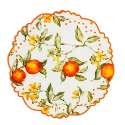 Loulou La Dune Place Settings & Linens|Berenice Orange Blossom Placemat and Napkin Set