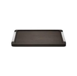 Georg Jensen Dinnerware|Bernadotte Tray Wood & Stainless Steel