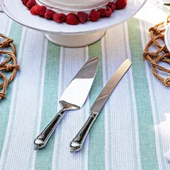 Juliska Flatware|Berry & Thread Cake Knife and Server, Set of 2