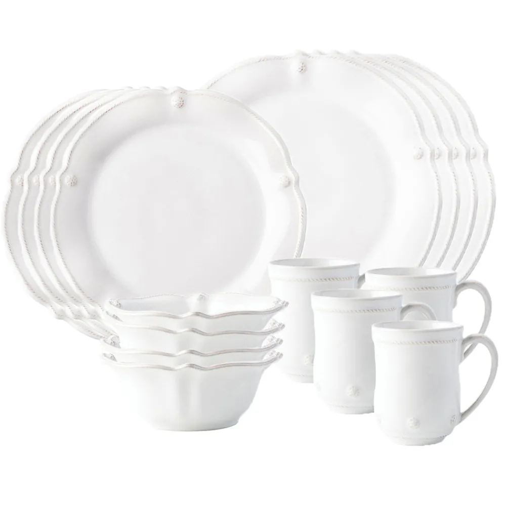 Juliska Dinnerware|Berry & Thread Flared Whitewash 16 pc Set