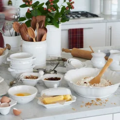 Juliska Dinnerware|Berry & Thread Nesting Prep Bowl in Whitewash, Set of 4