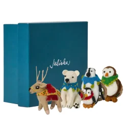 Juliska Place Settings & Linens|Berry & Thread North Pole Animal Napkin Ring Assorted, Set of 4