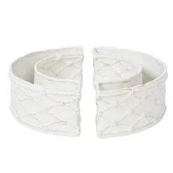 Juliska Dinnerware|Berry & Thread Petite Parterre Garden Half Circle Vase, Set of 2 in Whitewash