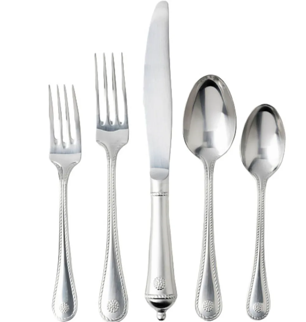 Juliska Flatware|Berry & Thread 20-Piece Place Setting in Bright Satin