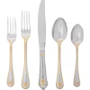 Juliska Flatware|Berry & Thread 20-Piece Place Setting in Polished with Gold