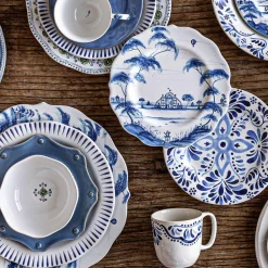Juliska Dinnerware|Berry & Thread Scalloped Dessert/Salad Plate in Chambray