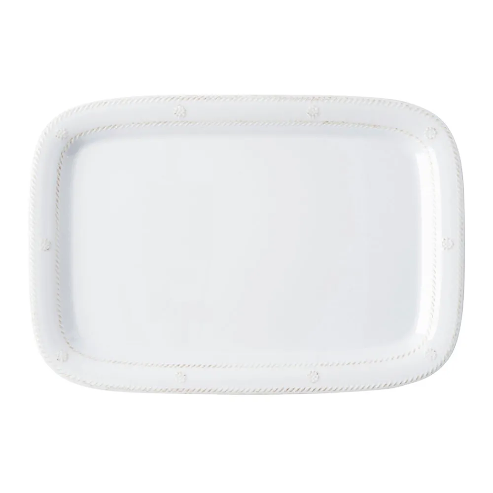 Juliska Dinnerware|Berry & Thread Whitewash Melamine 16" Serving Tray/Platter