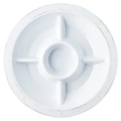 Juliska Dinnerware|Berry & Thread Whitewash Melamine 15" Sectioned Server