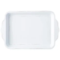 Juliska Dinnerware|Berry & Thread Whitewash Melamine 24" Handled Tray
