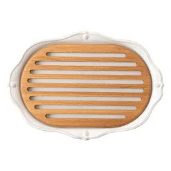 Juliska Dinnerware|Berry and Thread Whitewash Challah Board