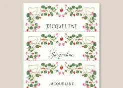 Casa Felix Place Settings & Linens|Berry Pom Pom Place Cards