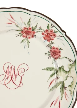 Laboratorio Paravicini Dinnerware|Bespoke Chinoiserie Monogram Dessert Plate