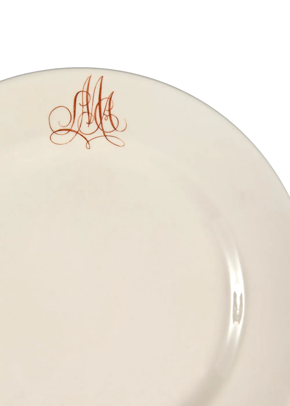 Laboratorio Paravicini Dinnerware|Bespoke Empire Plate with Interlaced Monogram, Set of 12