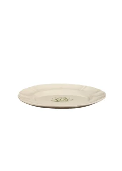 Laboratorio Paravicini Dinnerware|Bespoke Flourished Plate with Cursive Monogram, Set of 12