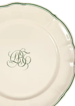 Laboratorio Paravicini Dinnerware|Bespoke Milano Plate with Central Simple Monogram, Set of 12