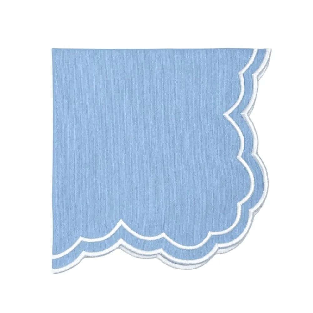 Flying Sheep Country Place Settings & Linens|Bettina Napkin in Blue, Set of 4