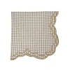 Flying Sheep Country Place Settings & Linens|Bettina Napkin in Wheat Gingham, Set of 4