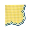 Flying Sheep Country Place Settings & Linens|Bettina Napkin in Yellow Gingham, Set of 4