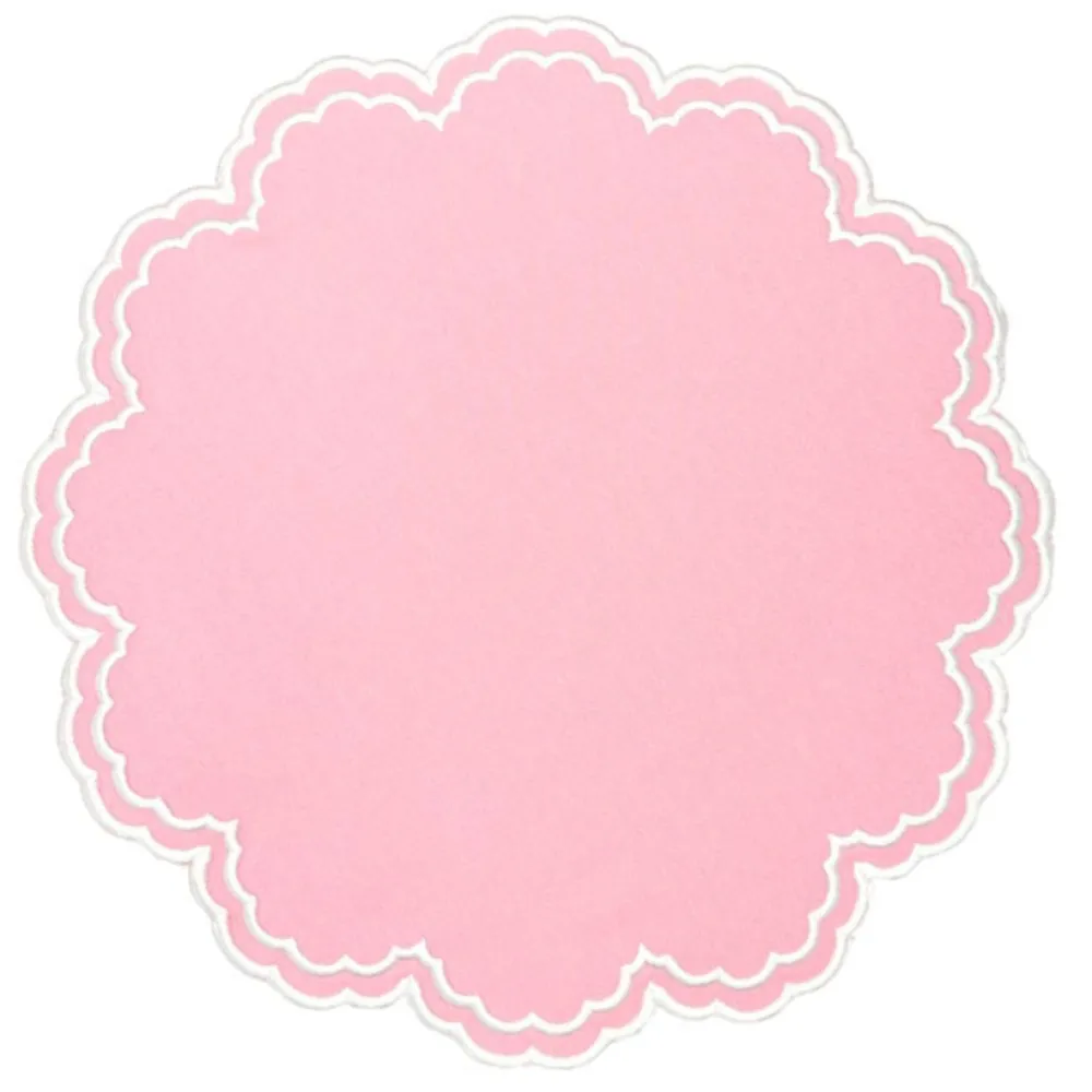 Flying Sheep Country Place Settings & Linens|Bettina Placemat in Pink, Set of 4
