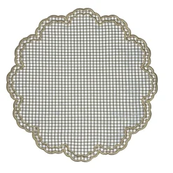 Flying Sheep Country Place Settings & Linens|Bettina Placemat in Wheat Gingham, Set of 4